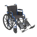 Drive Medical Blue Streak Wheelchair - 18" Seat bls18fbd-elr